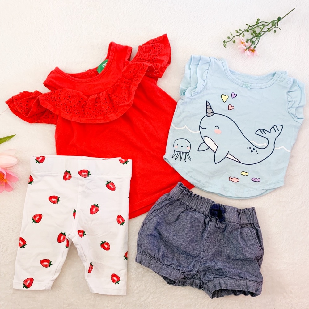 Bundle or Two Baby Girl Summer Outfits
